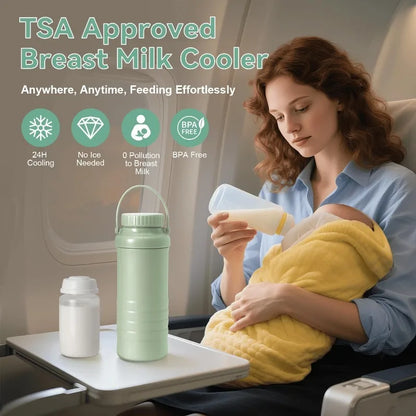 Portable Breast Milk Cooler – Travel-Ready Chiller Keeps Milk Fresh for Moms on the Go