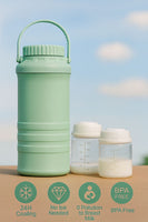 Portable Breast Milk Cooler – Travel-Ready Chiller Keeps Milk Fresh for Moms on the Go