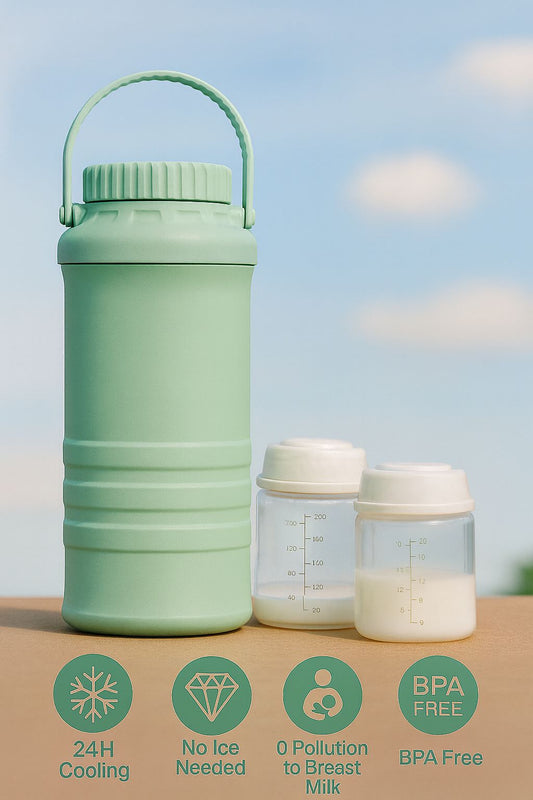 Portable Breast Milk Cooler – Travel-Ready Chiller Keeps Milk Fresh for Moms on the Go
